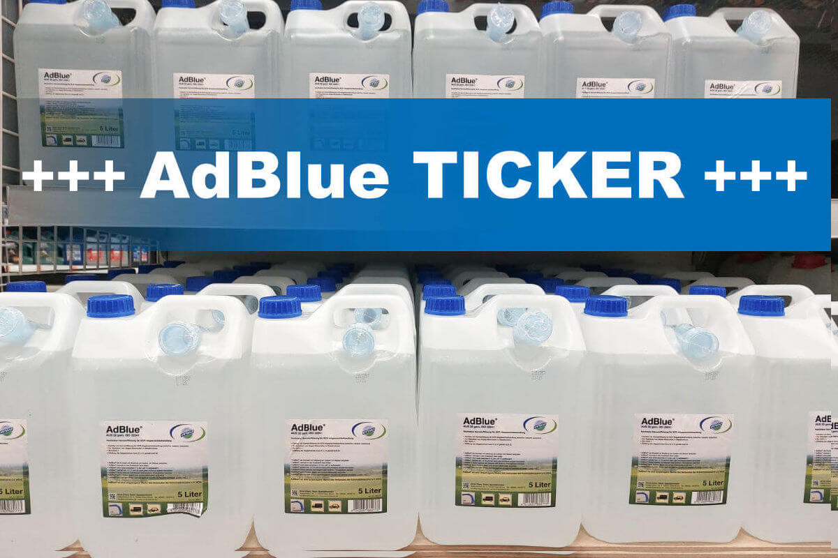 AdBlue Ticker – Versorgungslage, News & Angebote - AUTO MOTOR ÖL