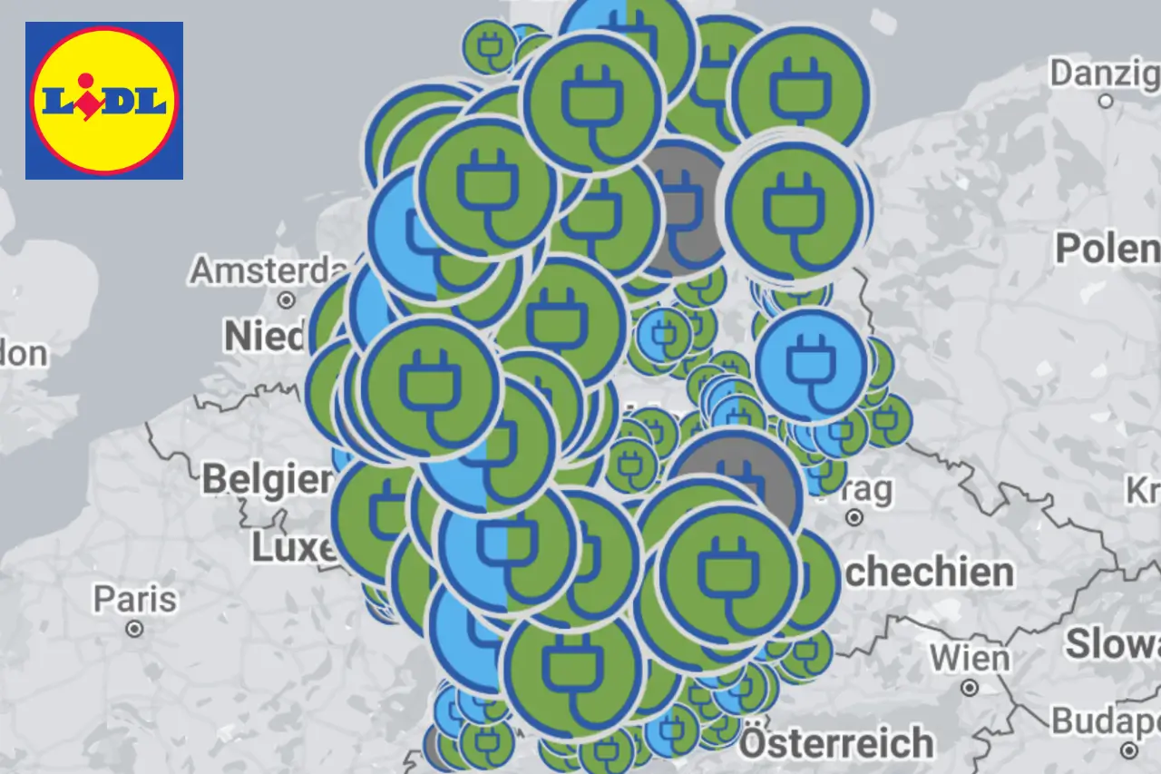E-Auto laden Lidl Kaufland günstiger